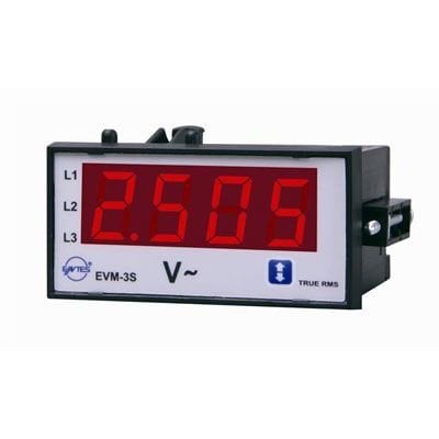 Entes EVM-3C-48 Voltmetre Ölçüm Cihazı, Kontak Çıkışlı
