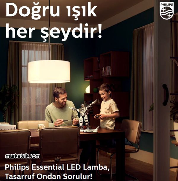 Philips Essential 9 Watt Led Ampul Beyaz Işık