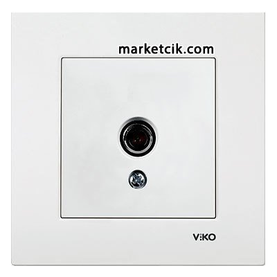 VİKO by Panasonic Karre Beyaz TV Prizi Geçişli 8 dB