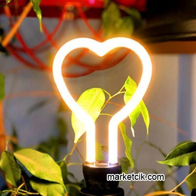 Dekoratif 4 Watt Kalp Led Tüp Rustik Ampul E27 Duy