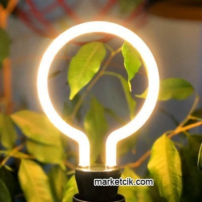 Dekoratif 4 Watt Daire Led Tüp Rustik Ampul E27 Duy