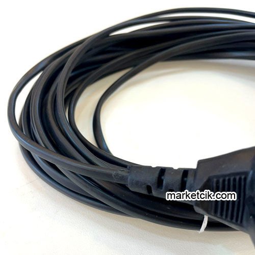 Marketcik 2x0,75 Yassı Fişli Elektrikli Süpürge Kablosu 10 metre