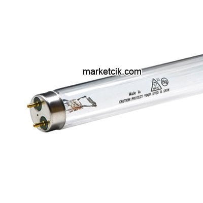 15 Watt T8 TUV Sterilizasyon, UVC Mikrop Öldürücü Ampul