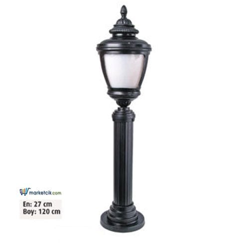 Ayaz 120x27 Alüminyum Ulubatlı Fenerli Park Bahçe Aydınlatma ve Çim Direği