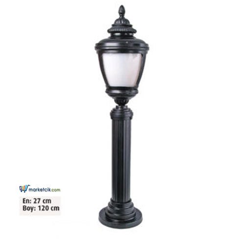 Ayaz 120x27 Alüminyum Ulubatlı Fenerli Park Bahçe Aydınlatma ve Çim Direği