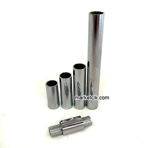 Marketcik Aplik İçin 13lük Krom Boş Boru 2-3-4-5-7-10-15-20-25-30 cm