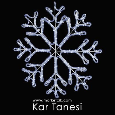 75 cm Led Çift Dallı Kartanesi Yılbaşı Süslemesi, Dekoratif Led Yılbaşı Aydınlatma, Sarı-Beyaz Işık