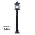 Ayaz 100x15 Alüminyum Osmanlı Fenerli Park Bahçe Aydınlatma Çim Direği