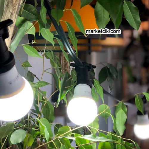 Sıralı Işık Bahçe Aydınlatma, Seyyar Bahçe Işıklandırma Kablosu 1 Metre Aralıklı