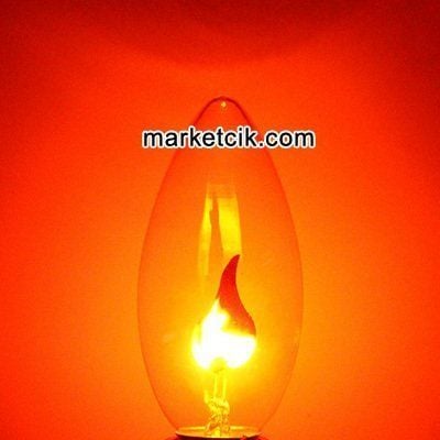 5 Watt E14 Duy Alevli Ateş Model Dekoratif Avize Ampulü