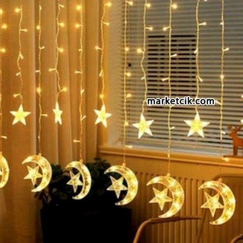 3 Metre İç Mekan Ay Yıldız Animasyonlu Led Perde