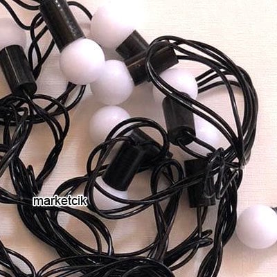 İç Mekan 5 metre 40 Ledli RGB Karışık Işıklı Top Süsleme, Dekoratif Led Yılbaşı Aydınlatma