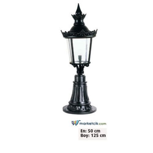 Ayaz 125x50 Alüminyum Taçlı Fenerli Park Bahçe Aydınlatma Direği