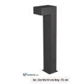 Ayaz 75x33 Bollard Park Bahçe Aydınlatma Çim Direği
