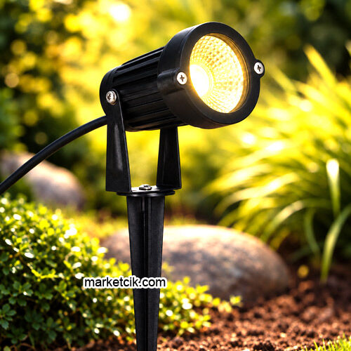 Marketcik 7 Watt Günışığı Led Işık Set Üstü-Kazıklı Çim Armatür