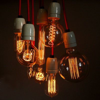 Edison Flemanlı Dekoratif Rustik Ampul 40 Watt E27 Duy, 30cm Tüp Ampul Modeli