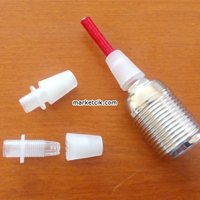 Marketcik E14 E27 Duylar İçin Şeffaf Kablo Kapama Parçası, DMK Kablo Kilidi