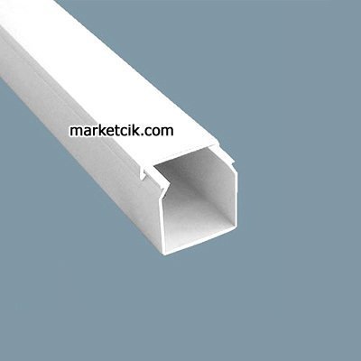 Mutlusan 25x25 mm Kablo Kanalı Eko Serisi Beyaz 2 metre Kanal