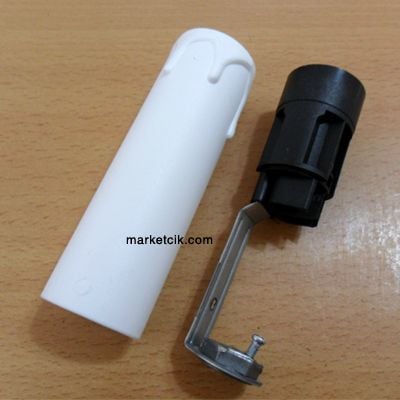 Marketcik Büyük Beyaz E14 Mum Duy Dekoratif Standart Avize Ampul Duyu