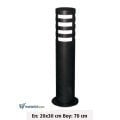Ayaz 70x30 Bollard Park Bahçe Aydınlatma Çim Direği
