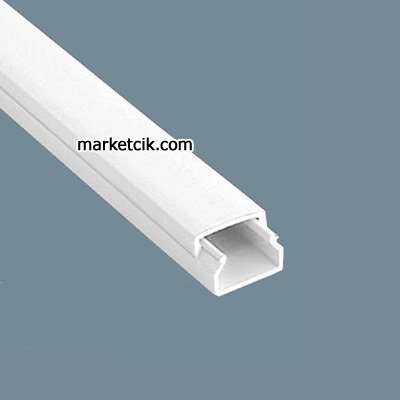 Mutlusan 15x10 mm Kablo Kanalı Eko Serisi Beyaz 250 metre Koli