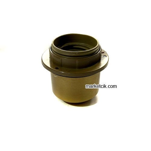 Marketcik E27 Metal Eskitme Sarısı Yarım Lale Kesik Model