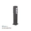 Ayaz 75x12 Bollard Park Bahçe Aydınlatma Çim Direği