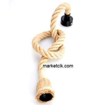 Cata CT-4320 24mm Duylu ve Rozanslı Dekoratif Halat Sarkıt Avize