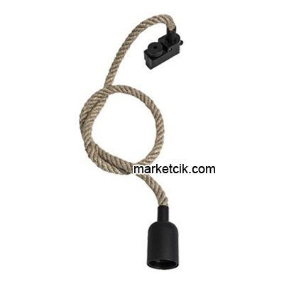 Cata CT-4301 1cm Duylu ve Ray Soketli Dekoratif Halat Sarkıt Avize