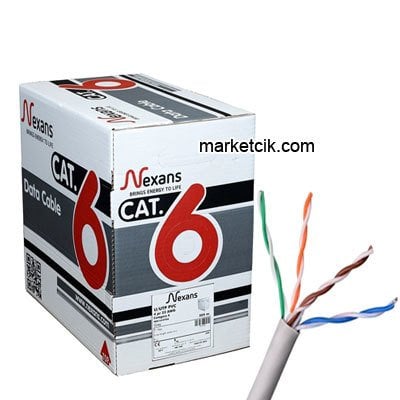 Nexans Cat6 Veri İletişim Data İnternet Kablosu, 305 Metre