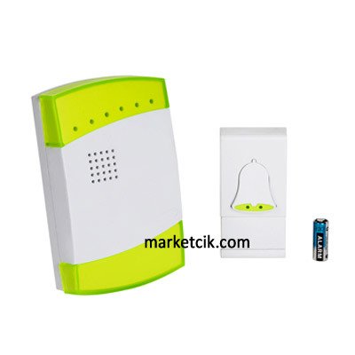 100 metre Etkili 32 Melodili Uzaktan Kumandalı Wireless Kablosuz Kapı Zili 1 Panel 1 Buton