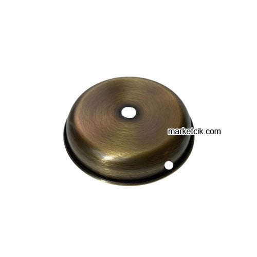 Marketcik Seramik Vazo Masa Lambası İçin Eskitme Metal Tabanlık 8 Cm