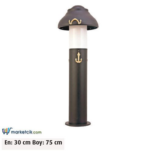 Ayaz 75x30 Bollard Park Bahçe Aydınlatma Çim Direği