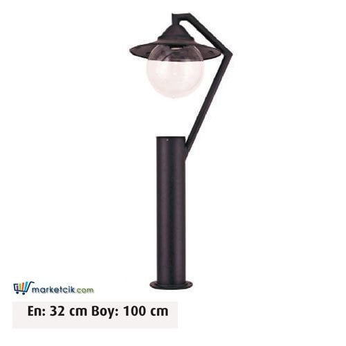 Ayaz 100x32 Bollard Park Bahçe Aydınlatma Çim Direği