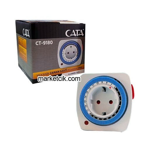 Cata CT-9180 Mekanik Zaman Ayarlı Fişli Priz