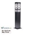 Ayaz 70x12 Bollard Park Bahçe Aydınlatma Çim Direği