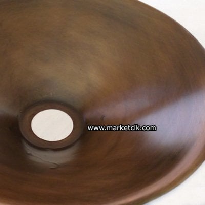 Marketcik Dekoratif Eskitme Metal Abajur Aplik Rustik Ampul Şapkası 30 cm