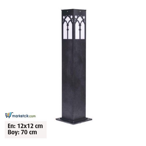 Ayaz 70x12 Bollard Park Bahçe Aydınlatma Çim Direği
