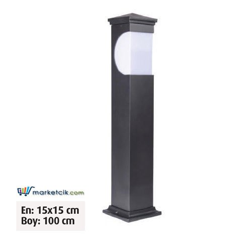 Ayaz 100x15 Bollard Park Bahçe Aydınlatma Çim Direği