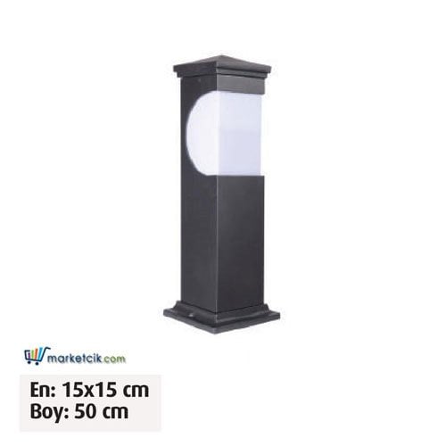 Ayaz 50x15 Bollard Çim ve Set Üstü Park Bahçe Aydınlatma Armatürü
