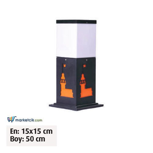 Ayaz 50x15 Bollard Çim ve Set Üstü Park Bahçe Aydınlatma Armatürü