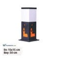 Ayaz 50x15 Bollard Çim ve Set Üstü Park Bahçe Aydınlatma Armatürü