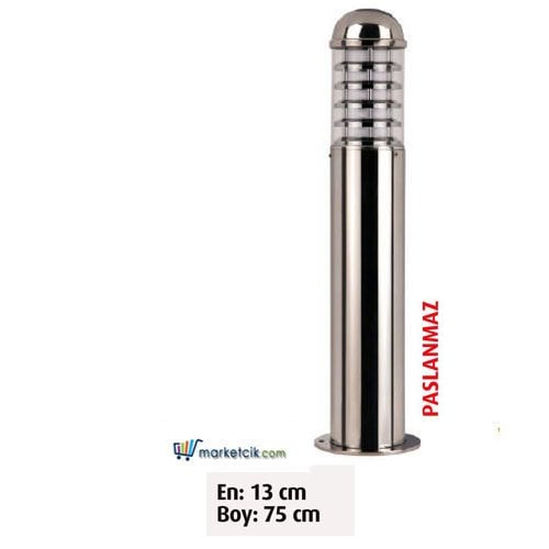 Ayaz 75x13 Bollard Paslanmaz Park Bahçe Aydınlatma Çim Direği