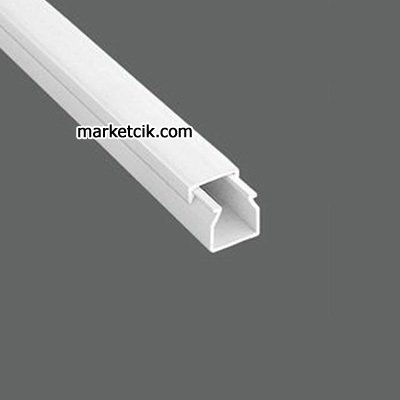 Mutlusan 12x12 mm Kablo Kanalı Eko Serisi Beyaz 2 metre Kanal