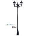 Ayaz 250x80 ABS Kare Fenerli Park Bahçe Aydınlatma Direği