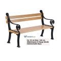 Ayaz 140x55 Alüminyum Döküm Ayaklı Ahşap Park Bahçe Oturma Bankları