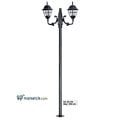 Ayaz 200x80 ABS Çıtalı Fenerli Park Bahçe Aydınlatma Direği