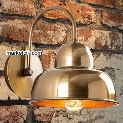 Marketcik Dekoratif Eskitme Retro Duvar Aplik
