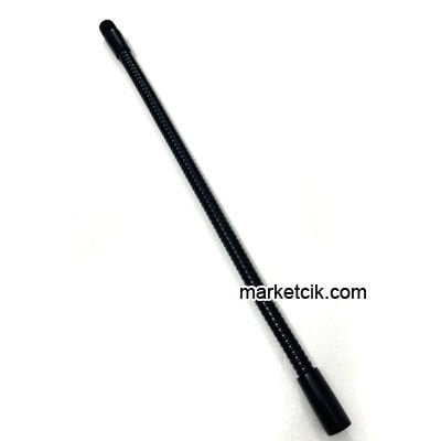 İthal Kıvrımlı Spiral Aplik ve Masa Lambası Borusu 8 mm Siyah Demir 25-30 cm