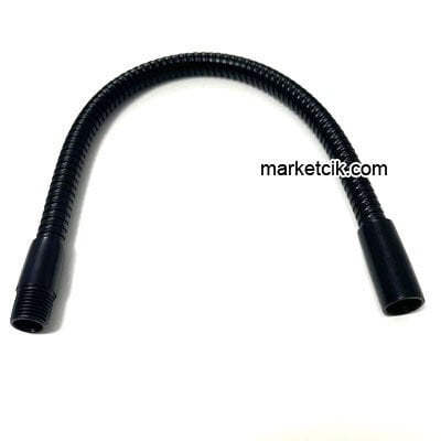 İthal Kıvrımlı Spiral Aplik ve Masa Lambası Borusu 8 mm Siyah Demir 25-30 cm